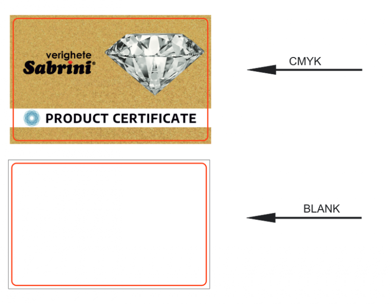 Card PVC personalizat IRINIK S.R.L, verighete Sabrini