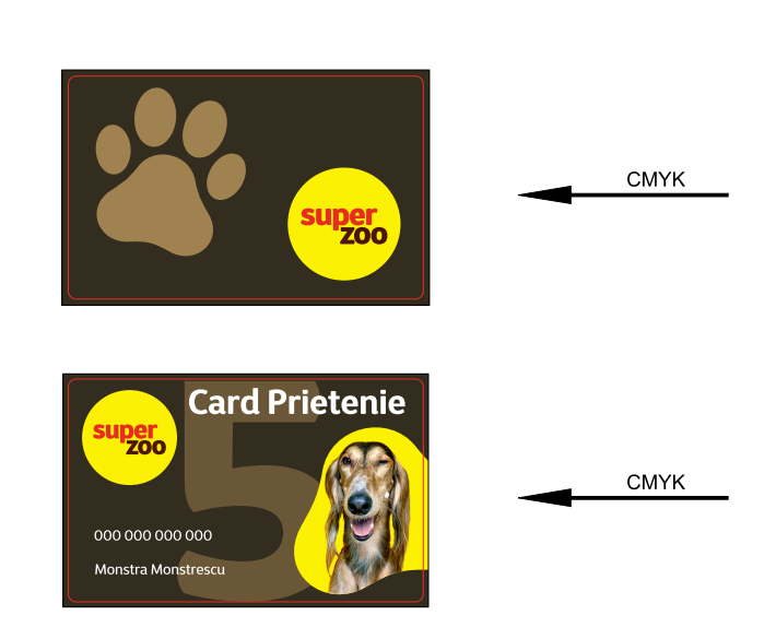 Card PVC personalizat Super zoo Europe - RO SRL