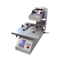Selbstklebender Etikettenapplikator STS810, für Behälter mit ebenen Flächen