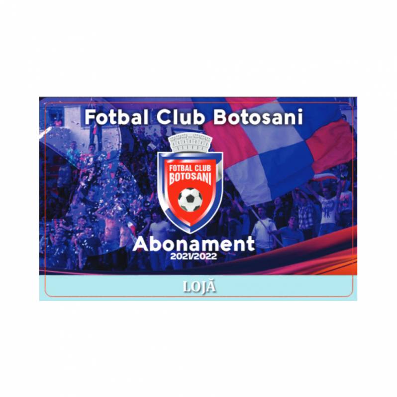 Card PVC alb personalizat fata-verso, FC Botosani, Loja