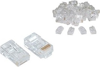 Mufa RJ45 UTP CAT5e, plastic, pentru cablu UTP, kit