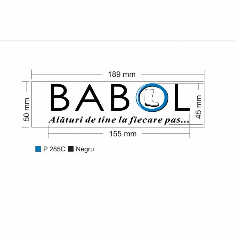 Banda adeziva colorata 66m x 50 mm, personalizata BABOL