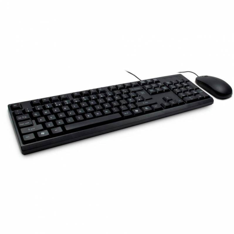 Kit tastatura si mouse Inter-Tech Nitrox NK-1000EC, negru, USB