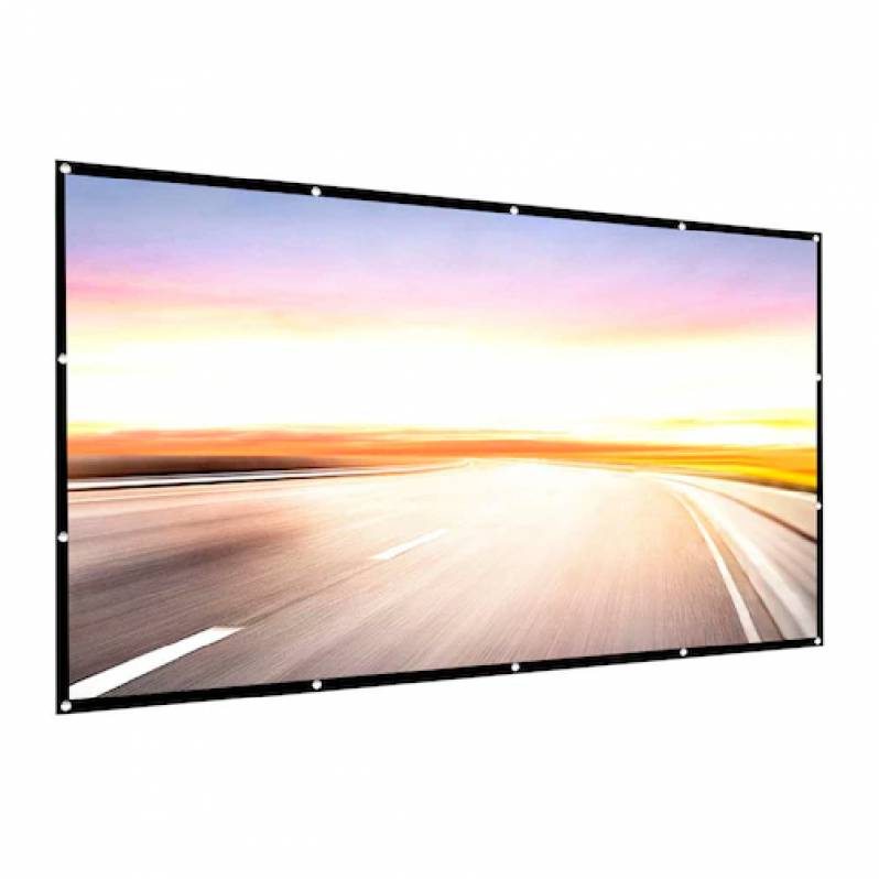 Ecran de proiectie HD, 100 inch, Negru