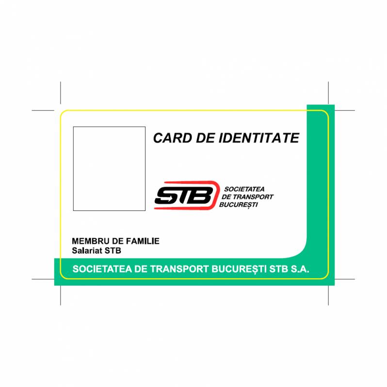 Card CFC-R, Mifare 1K, CR80, personalizat fata, Membru de familie salariat STB