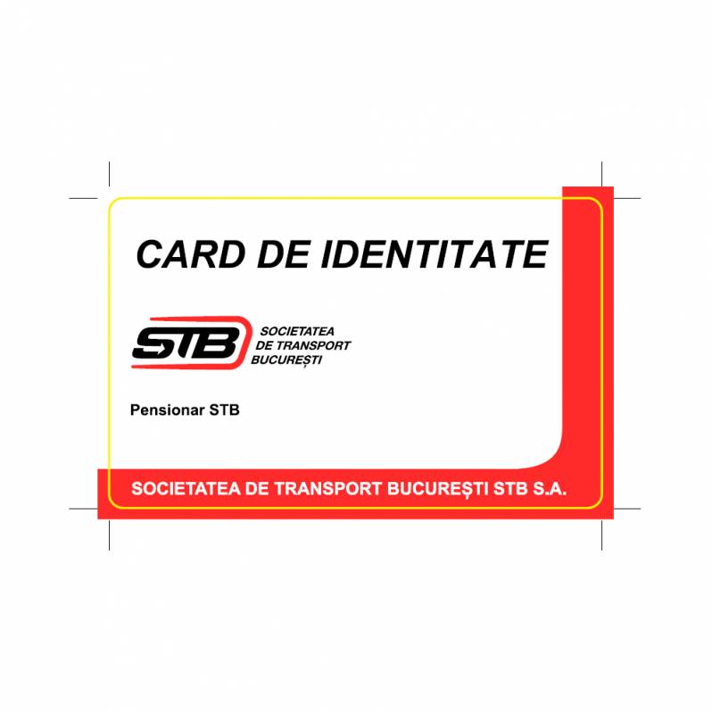 Card CFC-R, Mifare 1K, CR80, personalizat fata, Pensionar STB