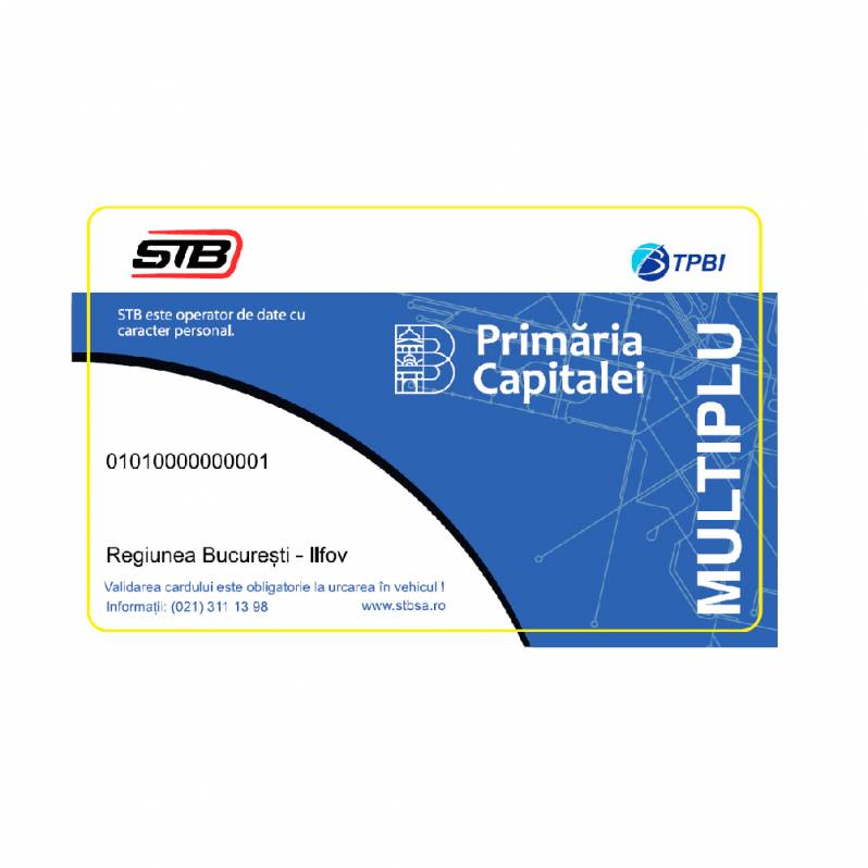 Card CFC-UF 512, Card multiplu STB, personalizat fata,