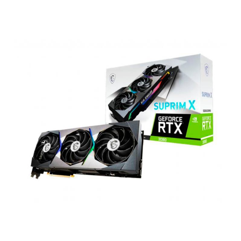 Placa video MSI GeForce RTX 3080 SUPRIM X 10G LHR, 10GB, GDDR6X, 320-bit