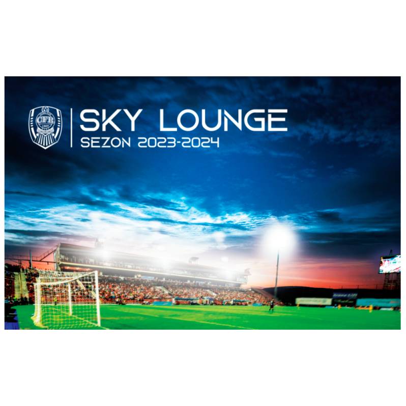 Card PVC alb personalizat fata-verso, Sky Lounge, Abonament 2023-2024