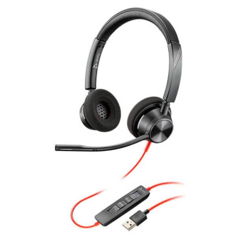 Casti cu microfon Poly Blackwire C3220, USB, binaural