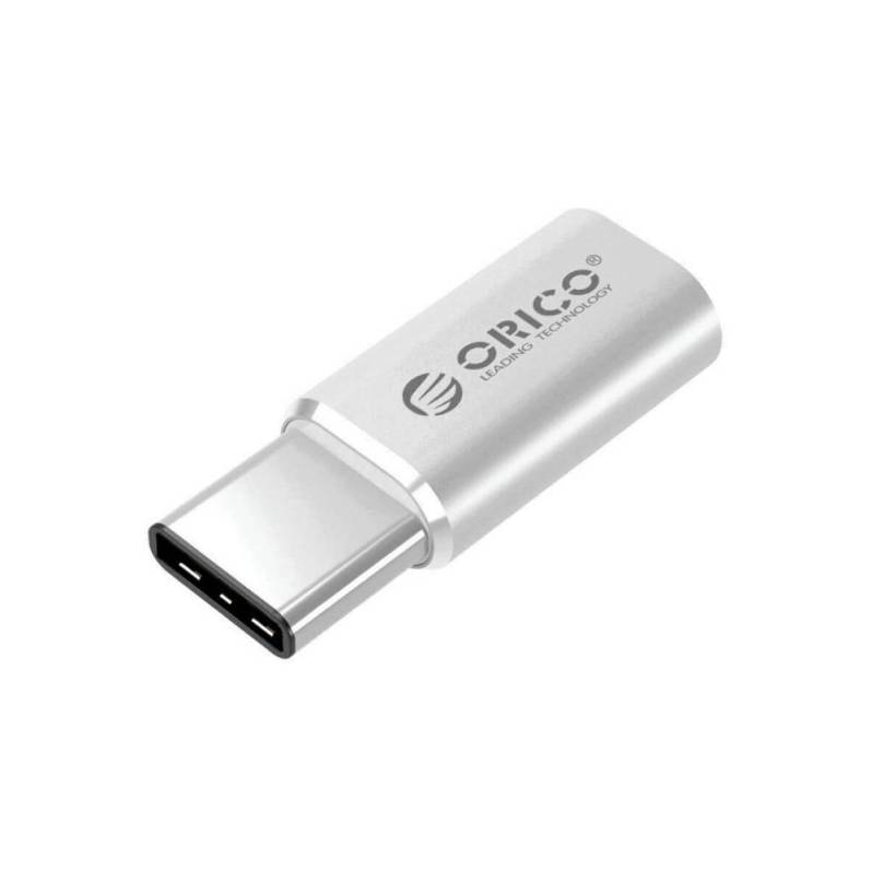 Adaptor Orico CTM1, USB 2.0 Tip-C tata la Micro-A mama, argintiu