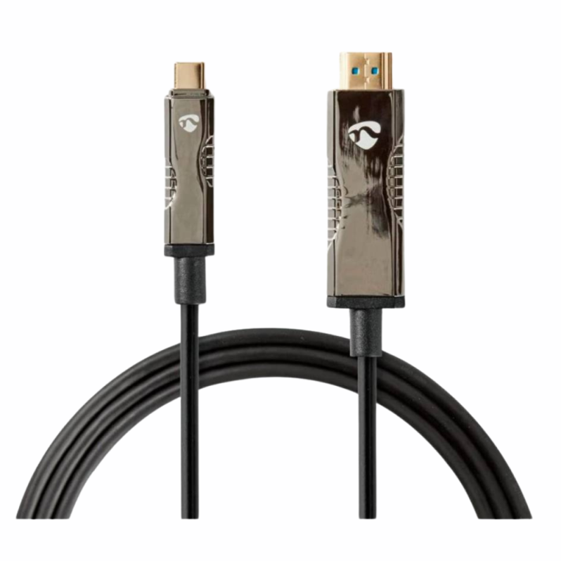 Cablu optic activ Nedis, USB-C la HDMI T-T, 10m