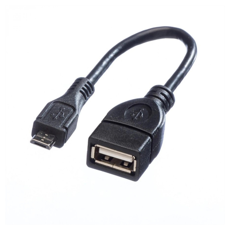 Cablu OTG micro USB - PT MX, negru