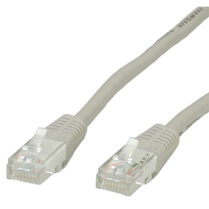 Patch cord UTP Value, RJ45, CAT.6, 1 m, gri