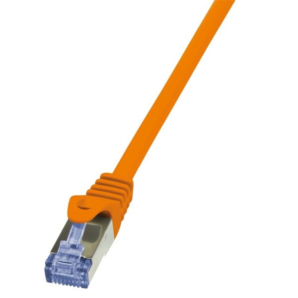 Patch cord SFTP Logilink, Cat 6a, 0.25m, portocaliu