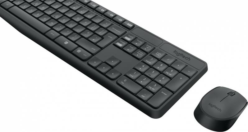 Kit tastatura si mouse wireless, Logitech MK235, USB