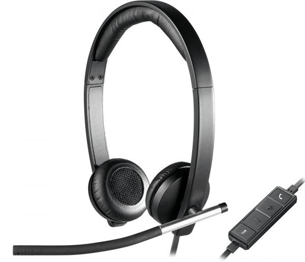 Casti cu microfon Logitech H650e, stereo, USB