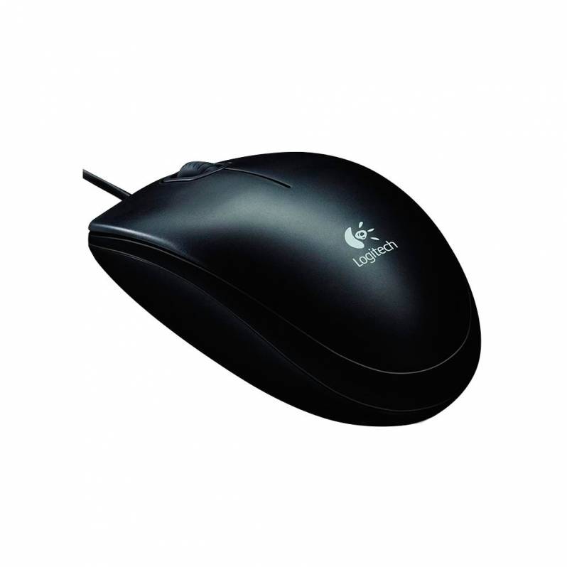 Mouse cu fir Logitech B100, 1000 DPI, optic, negru