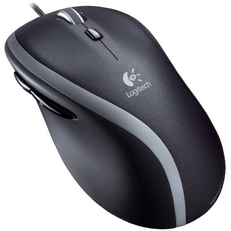 Mouse Cablato Logitech B100 – Ergonomico, Laser, 800 DPI, 3 Pulsanti, Nero