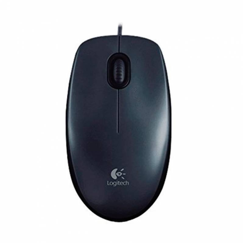 Mouse cu fir Logitech M100, 1000 DPI, optic, gri