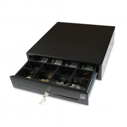 Cassetto porta soldi in metallo Metter CD350BK, nero