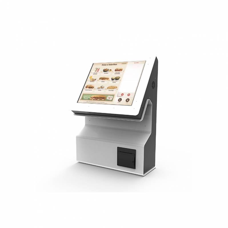 Sistem Kiosk Interactiv Metter 19", Android, imprimanta termica, indoor, stand desktop