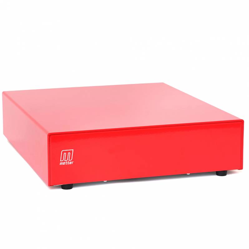 Cajón portamonedas metálico Metter CDE350-RED, rojo