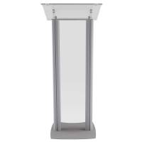 Pult Metter LE100 aus Plexiglas und Aluminium - 1250mm