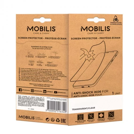 Folie de protectie ecran Mobilis Anti-Shock IK06, Zebra TC70, TC72, TC75, TC77 