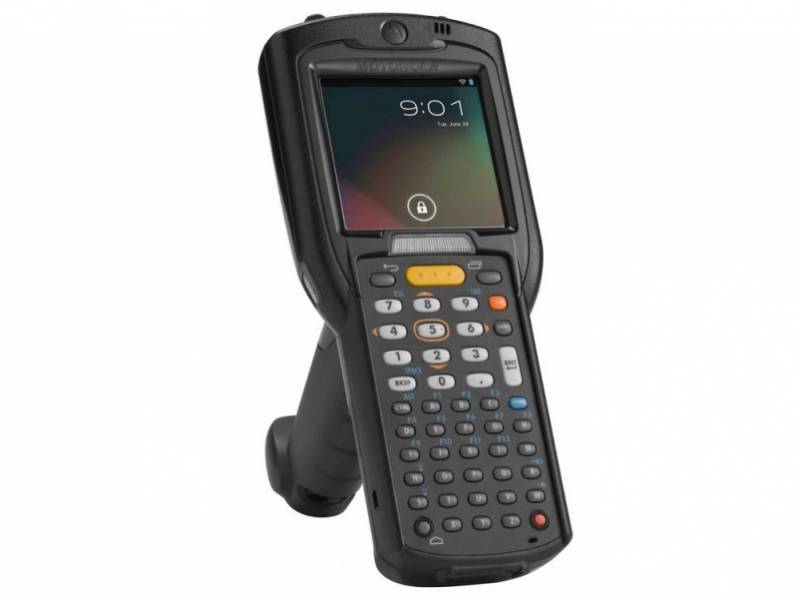Terminal mobil Motorola Symbol MC3200 Premium, Gun, 1D, bat. ext., 28 taste, Android