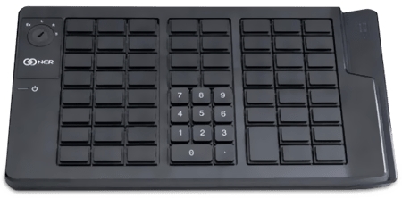 Tastatura NCR RealPOS, 64 taste, MSR, neagra