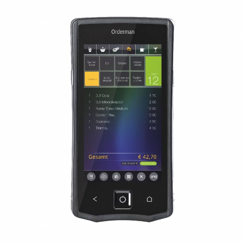 Telefon rezistent NCR Orderman 7+, 5 inch, acumulator