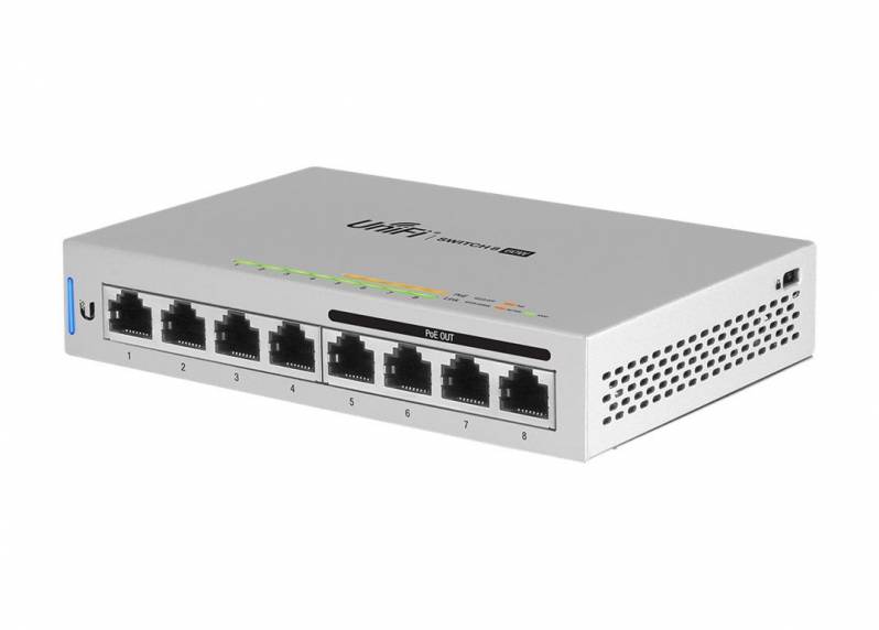 Switch Ubiquiti UniFi, 8 porturi Gigabit