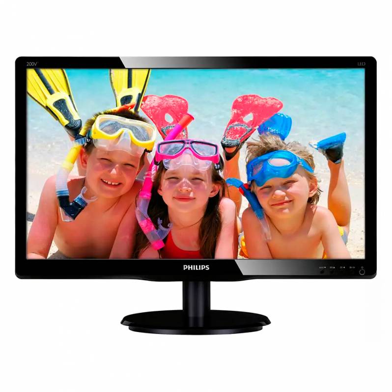 Monitor LCD Philips 200V4QSBR/00, 19.5", negru