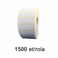 Halbglänzende Etikettenrolle ZINTA 80x26mm, 1500 Et./Rolle