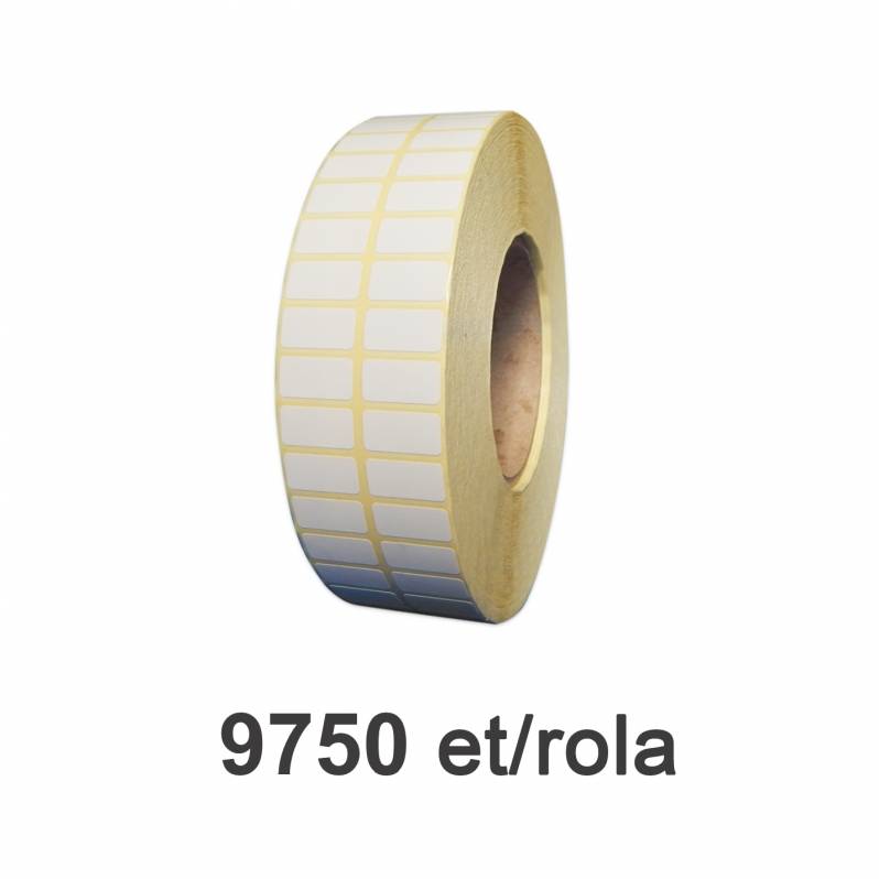 Rola etichete semilucioase ZINTA 25x13mm, 9750 et./rola