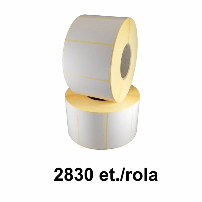 Rola etichete semilucioase ZINTA 90x50mm, tub 40mm, 2830 et./rola