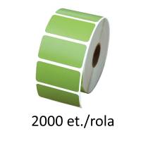 Thermoetikettenrolle ZINTA grün, 40x21mm, 2000 St./Rolle