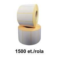 Bobine d’étiquettes semi-brillantes ZINTA 55x25mm, 1500 étiq./bobine