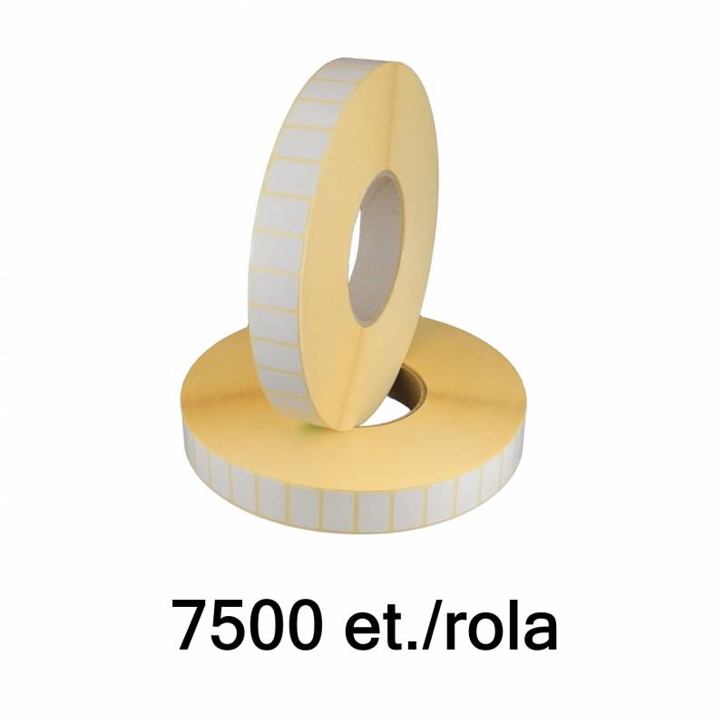 Rola etichete semilucioase ZINTA 25x15 mm, 7500 et./rola