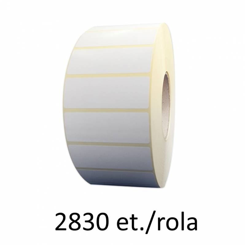 Rola etichete semilucioase ZINTA 80x50mm, 2830 et./rola