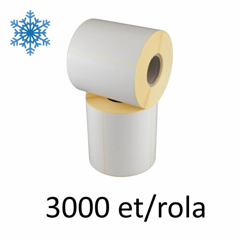 Rola etichete semilucioase ZINTA 30x15mm, pentru congelate, 3000 et./rola