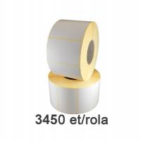 Halbglänzende Etikettenrolle ZINTA 70x40mm, 3450 Etiketten/Rolle