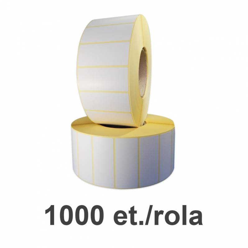 Rola etichete termice ZINTA 60x36mm, 1250 et./rola - OVALE