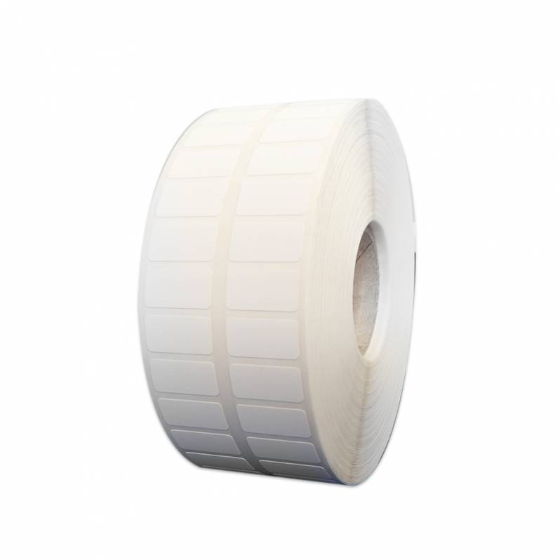 Rola etichete de plastic ZINTA albe 10x10mm, 30.000 et./rola