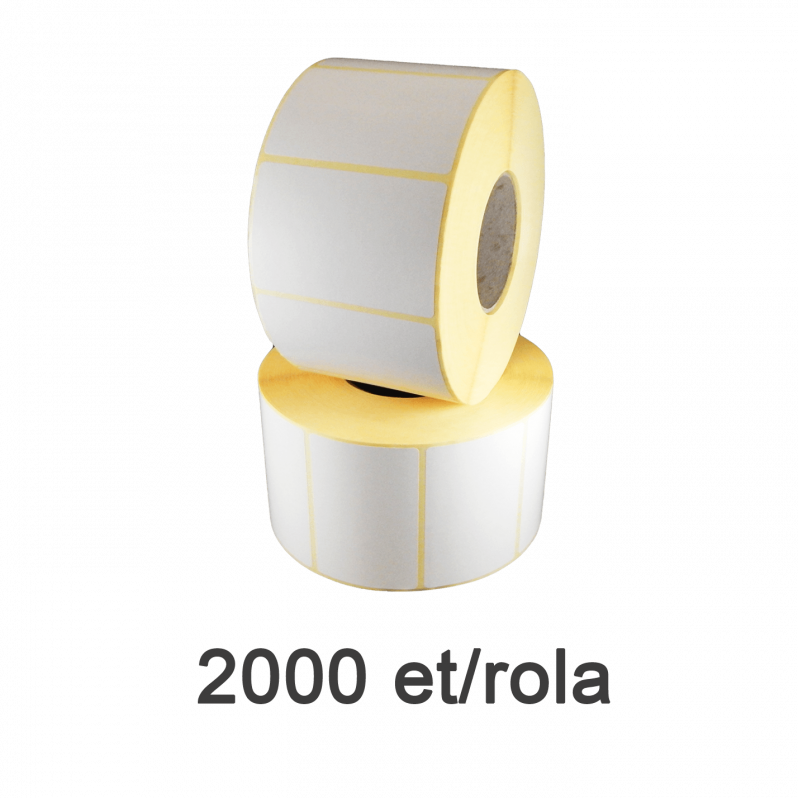 Rola etichete semilucioase ZINTA 40x21mm, 1000 et./rola, perfor special