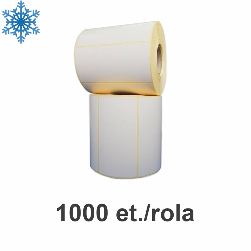 Rola etichete semilucioase ZINTA 45x25mm, pentru congelate, 1000 et./rola