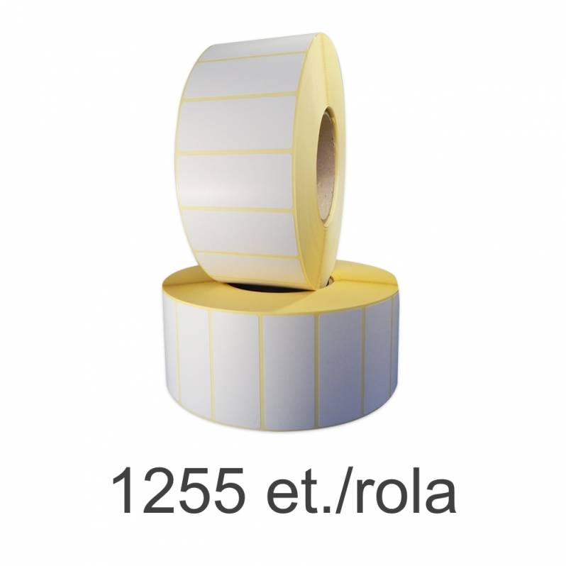 Rola etichete termice ZINTA 71.6x30mm, perfor, gap, 450 et./rola