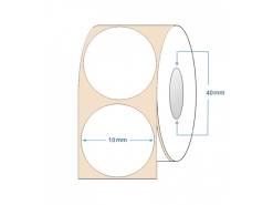 Rolle halbglänzende ZINTA Etiketten rund, 10mm, 13.480 St./Rolle