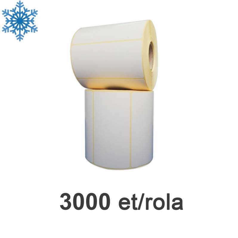 Rola etichete semilucioase ZINTA 100x50mm, pentru congelate, 3000 et./rola